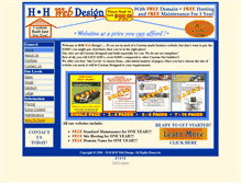 Tablet Screenshot of hhwebdesign.com